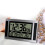 Large LCD wall clock, minimalist electronic alarm clock (silver + black) 5