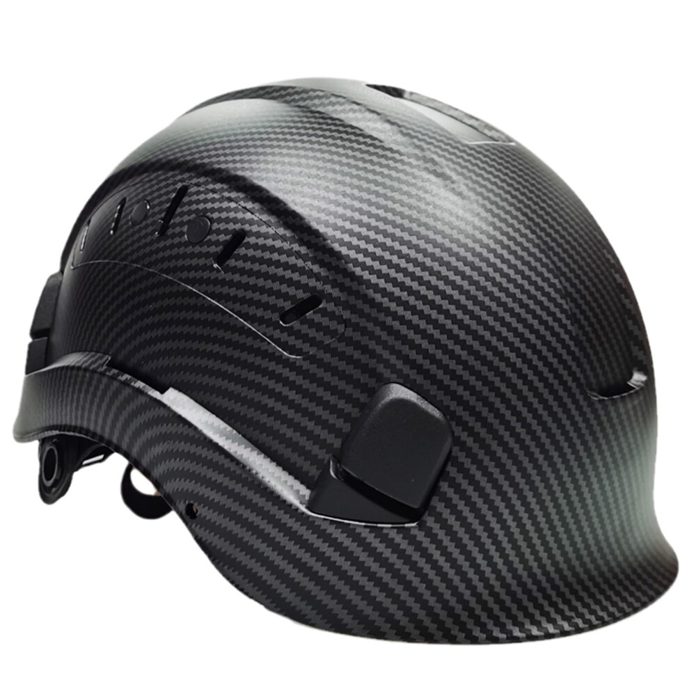Adjustable Construction Hard Hat With Goggles, Lightweight Vented Safety Helmet 6Point Ratchet Fit 9330225312291