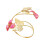 Modieuze chique verstelbare armmanchet met delicate-roze rood 1