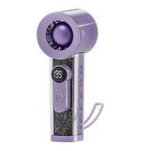Handheld digitale ventilator Krachtig-Paarse rotorventilator