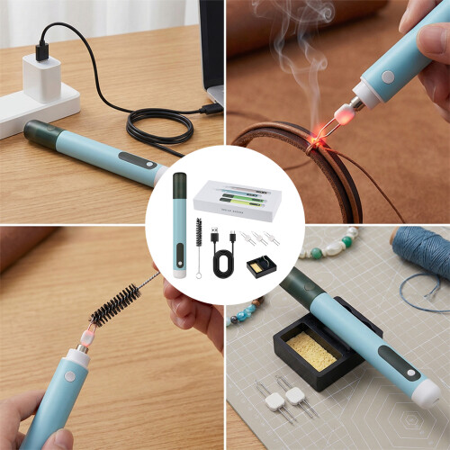 Schnurloser USB-Thermostift, wiederaufladbares-Blau 2