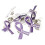 Delicate Bowknot Patterned Brooch Designed For Styling-Purple 7