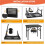 Camping Table Adjustable Height Lightweight Aluminum Folding Grill Table with Mesh Surface 23.62in 5