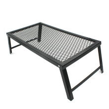 Folding Camping Table with Mesh Surface, RustResistant Lightweight Picnic Table for Outdoor BBQ and Travel