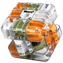 3D Maze Cube Rolling Ball Puzzle Cube 2 in 1 Brain Teaser Toy for Spatial Thinking and Focus Training Green