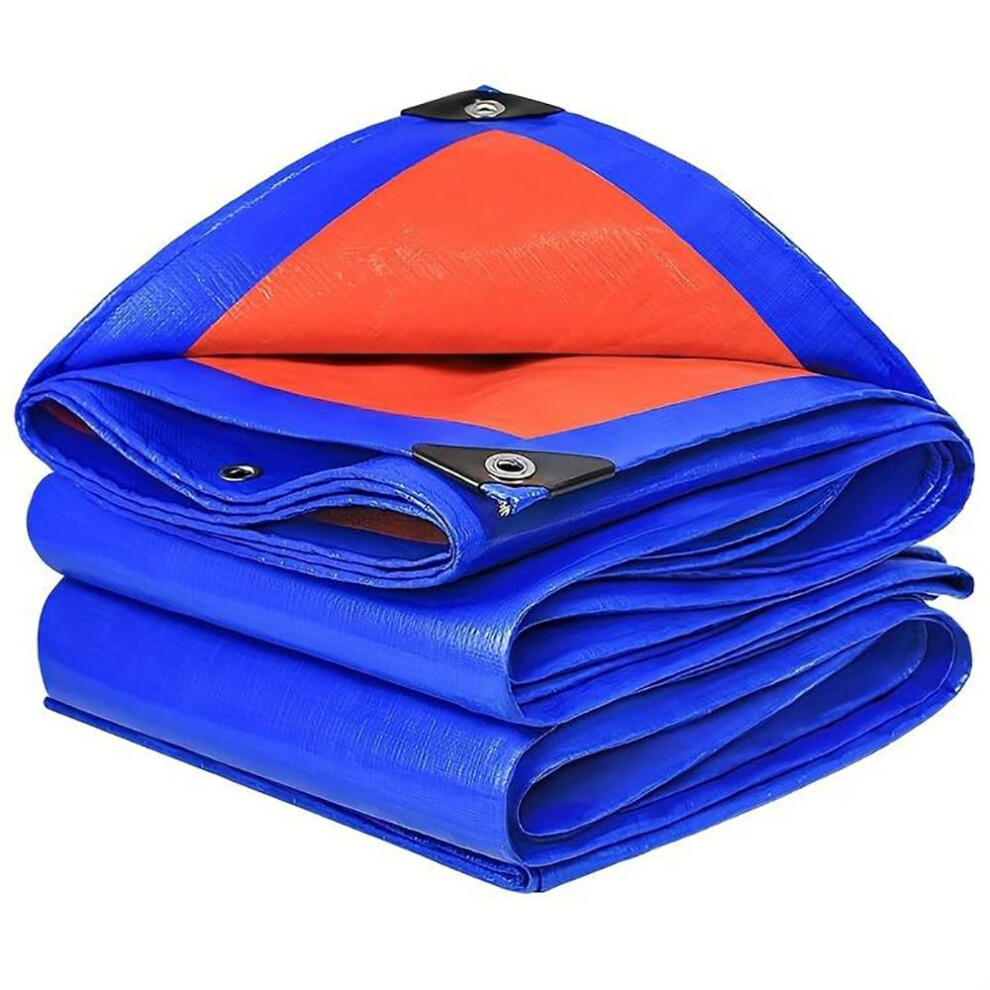 Heavy Duty Waterproof Tarp 9.5Ft X 15.8Ft Outdoor Camping Canopy Tarpaulin With TearâResistant And RustâResistant Design 9073542981886