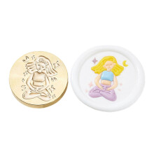 (Yoga 3) Yoga Series Sealing Wax Stamp for Christmas Envelopes Wedding Invitation Decorations Brass Head Flowers Wax Seal Stamp