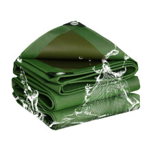 4' x 10' Canvas Tarp with Rustproof Grommets, 25 Mil Thick, UV Resistant