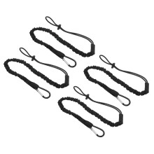 Tool Lanyard with Snap Hook, 4 Pack 35 Inch Elastic Safety Tool Leash for Fall Protection