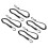 Tool Lanyard with Snap Hook, 4 Pack 35 Inch Elastic Safety Tool Leash for Fall Protection 1