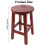 Wooden Stool Walnut Brown 30x40cm, Reinforced Solid Wood Build, SpaceSaving MultiPurpose Use 2