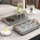 Tea Tray 24oz Capacity, 39x25x5 cm, Gray 5