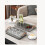 Tea Tray 24oz Capacity, 39x25x5 cm, Gray 9