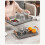 Tea Tray 24oz Capacity, 39x25x5 cm, Gray 11
