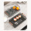 Tea Tray 24oz Capacity, 39x25x5 cm, Gray 12
