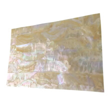 Golden Yellow Mother of Pearl Veneer Sheet, Ultra Thin Natural Shell Inlay for Guitar and Crafts