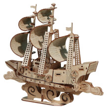 Wooden Sailboat Model Kit for Adults DIY Assembly Nautical Wooden Puzzle for Home Decor