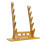 5 Layer Wooden Flute Display Stand, Multi‑Tier Pine Rack with Secure U‑Shaped Support, Light Brown Finish 1