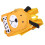 Dog Shape Double-Strap Bag Nylon Yellow Free Size 3