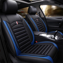 Waterproof Leather Car Seat Covers for Mazda MX5 Miata 20002025, Black Blue Front Protector, Non Slip 3D Fit