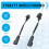 2pcs Front Windshield Washer Nozzle with Heated 1708177 4M51-17666-BD for  Focus 2004-2011 Windscreen Sprayer Jet 5