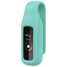 Clip Holder Silicone Case Accessory for Fitbit Luxe Wrist Wear, Secure Belt Clip in Teal