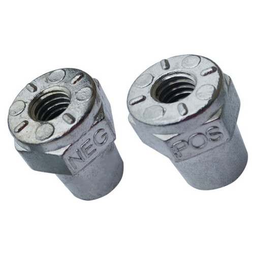 1 Pair 3/8inch Female Thread Positive Negative Battery Post Terminal Adapters Battery Cable Terminals 2