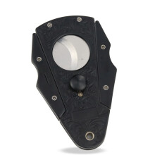 Double Blade Stainless Steel Cigar Cutter Black – Clean Precision Cut for Cigar Lovers