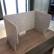 Desk Privacy Panel 3Sided Acoustic Desk Divider with Noise Reduction Design and Privacy Shield