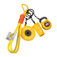 Porte-clés pratique de Style haltère, pour sacs-Kiltlebell jaune