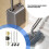 Brosse de toilette ergonomique avec support à-couleur crème 3