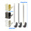 Brosse de toilette ergonomique avec support à-couleur crème 4