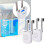 Weißer und schwarzer Badezimmer-Desinfektionsspender aus 3