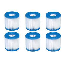 HS630 Pool Filter Cartridge Replacement 6 Pack for 300 Gallon Swimming Pools, Efficient Debris Removal
