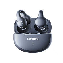 (Black) Lenovo EA420 Bluetooth Earphones, Wireless Air Conduction Open-Ear Clip-On Design