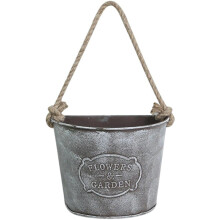 Rustic Metal Wall Planter for Indoor Outdoor, Hanging Flower Pot Vase for Succulents and Herbs