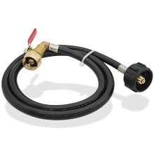 36in Propane Refill Adapter Hose with On Off Valve, Precise Flow Control for 1lb to 20lb Tank