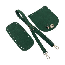 PU-Ledertasche zum Basteln von Ersatztaschenzubehör-dunkelgrün