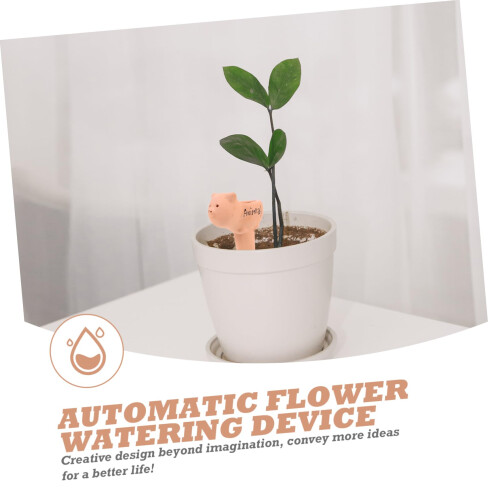 2pcs Self Watering Globes for Potted Plants Automatic Water Release Durable Pottery Design 2