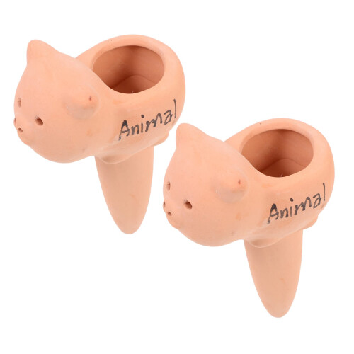2pcs Self Watering Globes for Potted Plants Automatic Water Release Durable Pottery Design