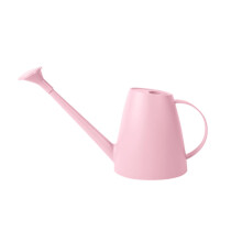 Pink Plastic Indoor Watering Can 1/2 Gallon with Long Spout and Removable Sprinkler Head for Plants