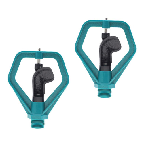 2pcs Garden Sprinkler Automatic 360 Rotation LowPressure Wide Coverage Lawn Irrigation Easy Setup