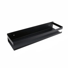 Bathroom Shelf Wall Mounted Scratch‑Resistant Stainless Steel Shower Shelf Organizer Corner Rack Black Golden 50cm 20cm