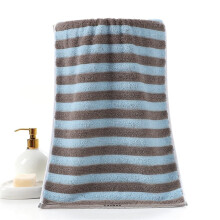 Cotton Face Towel Black Striped Soft Absorbent Quick Dry Coral Velvet Bath Towel for Adults 34x74cm