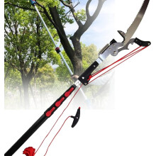 Telescopic Tree Pruner with 65Mn Steel Blade, Extendable Pole Saw 12FT for Trimming Branches