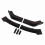 4PCS Front Bumper Lip Separator 165cm Bright Black 2