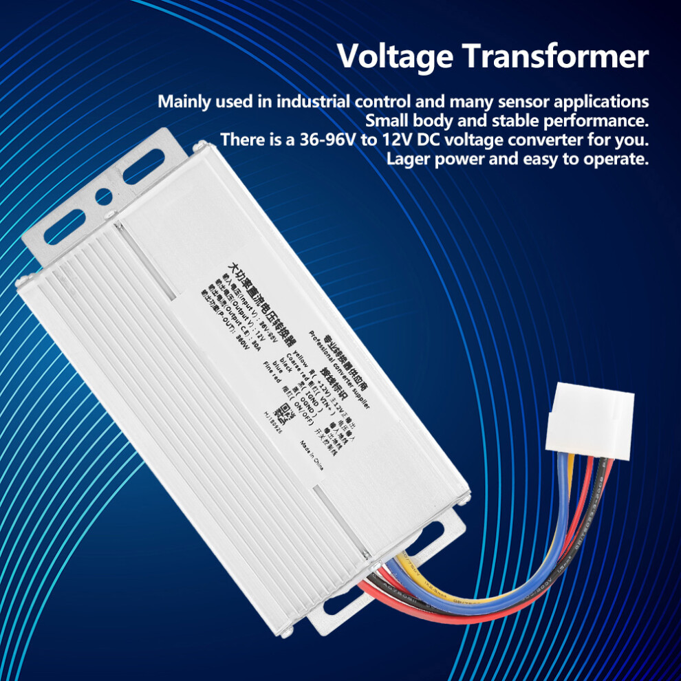 360W DC-DC Buck Converter 36-96V Input to 12V