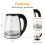 2L Glass Electric Kettle 1800W Fast Boil LED 4