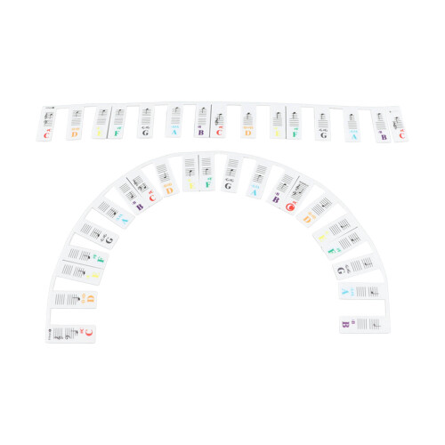 Piano Keyboard Sticker 61 Keys Silicone Removable 1