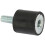 VD15x15 M3/M5/M6 Rubber Mounts, 4pcs, Black-Silver 4